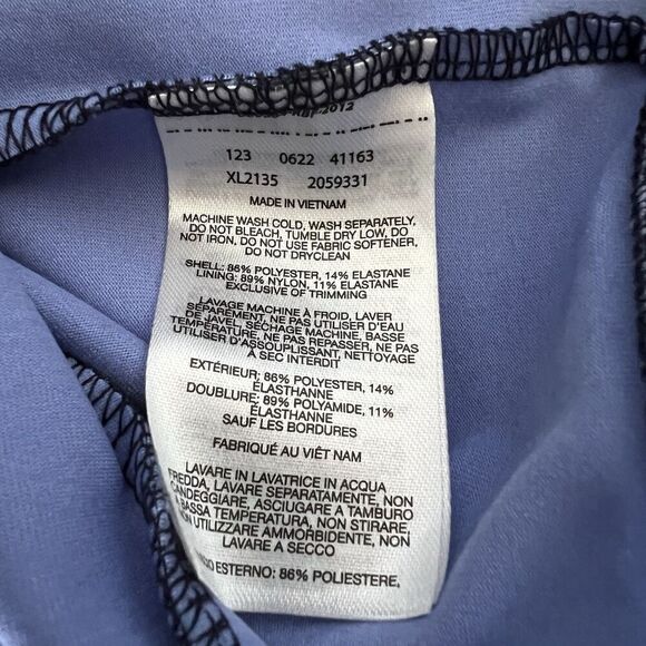 Columbia Botanical Sweatshirt Womens XXL Blue Runs Small Mock Neck Long Sleeve - Picture 8 of 10